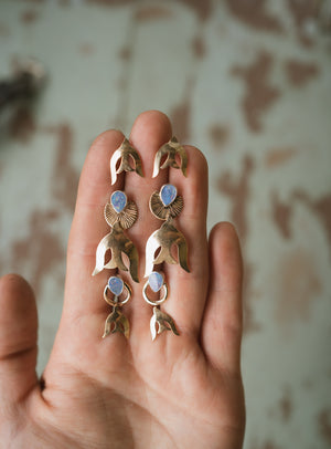 Early Morning Swallows - 14k Goldfill