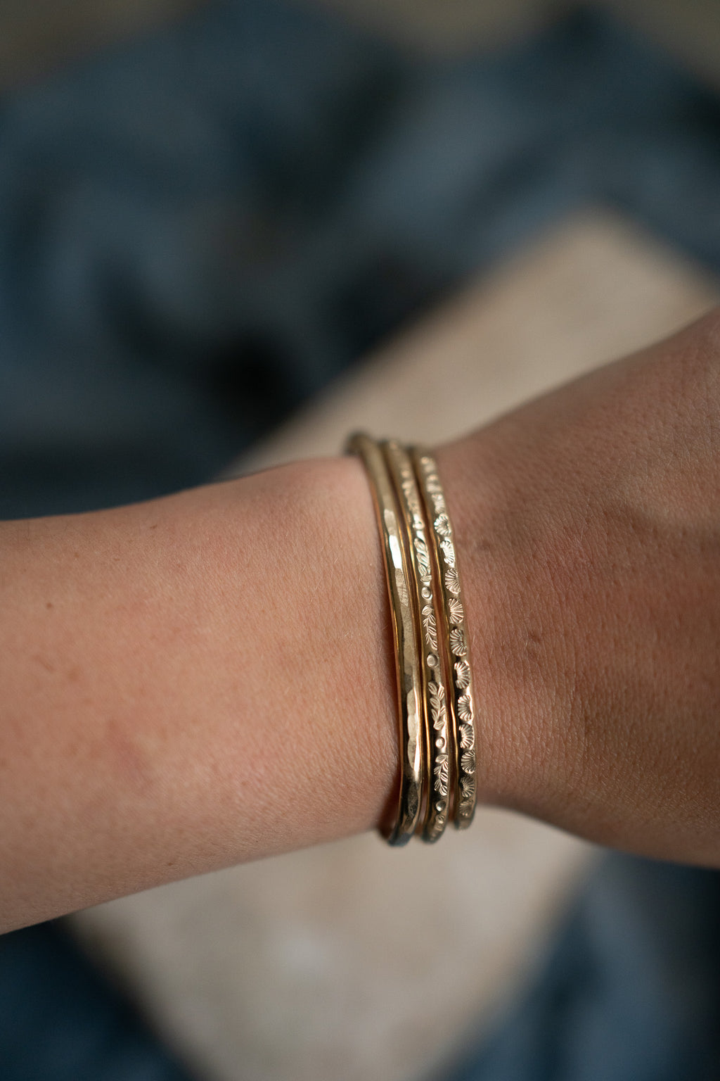 Ocean Swell Cuff Gold Fill