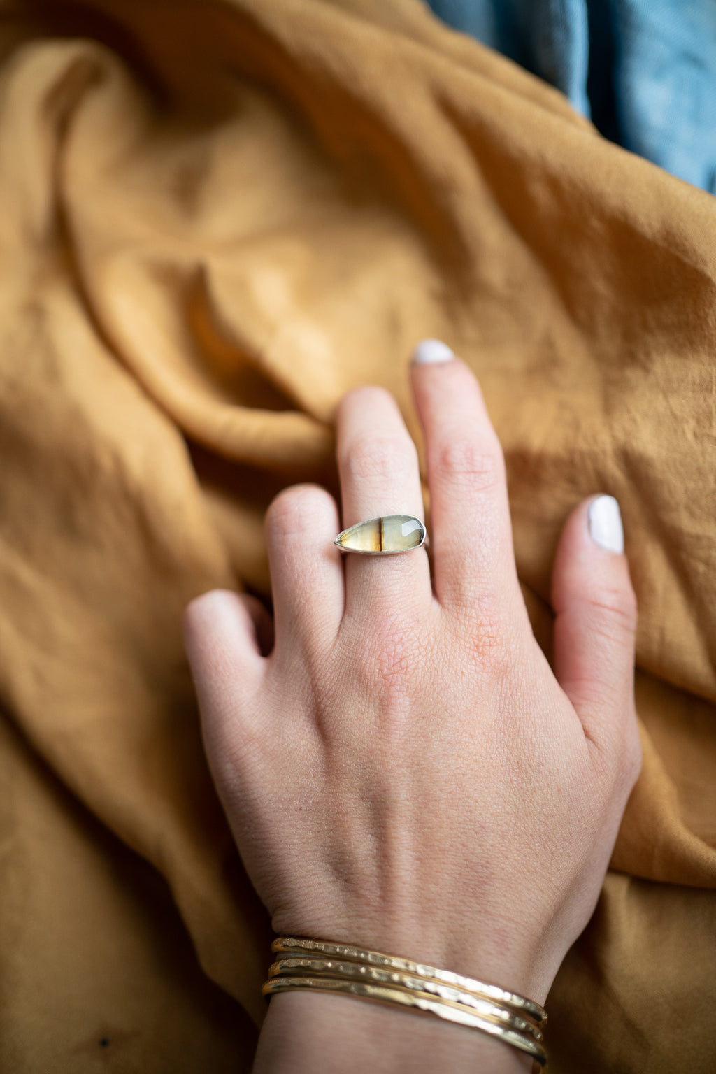 East + West Ring Montana Agate 7.