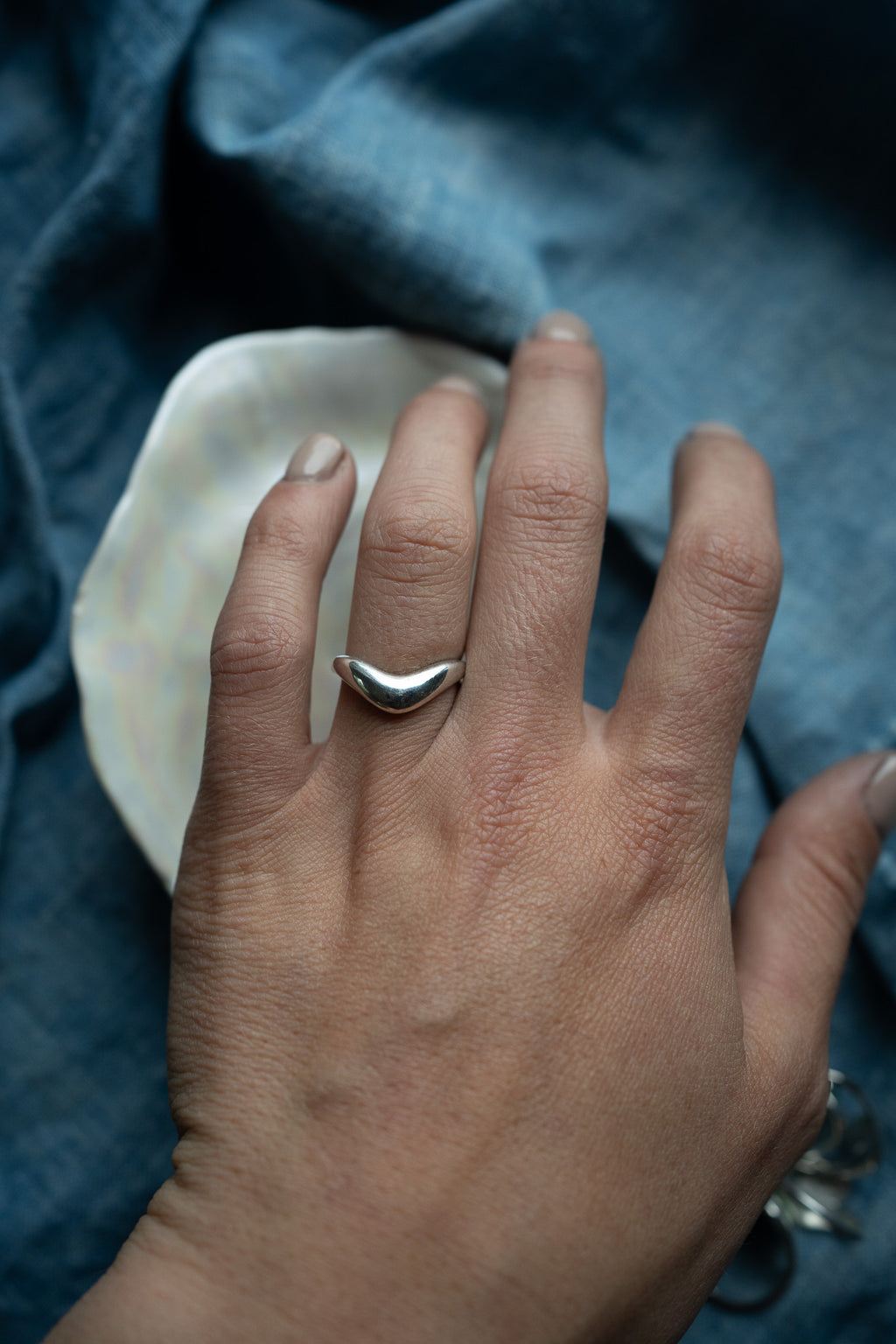 Wave Band - Sterling Silver