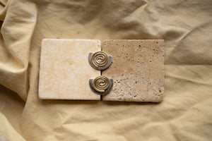 Serenity Studs Mixed Metals