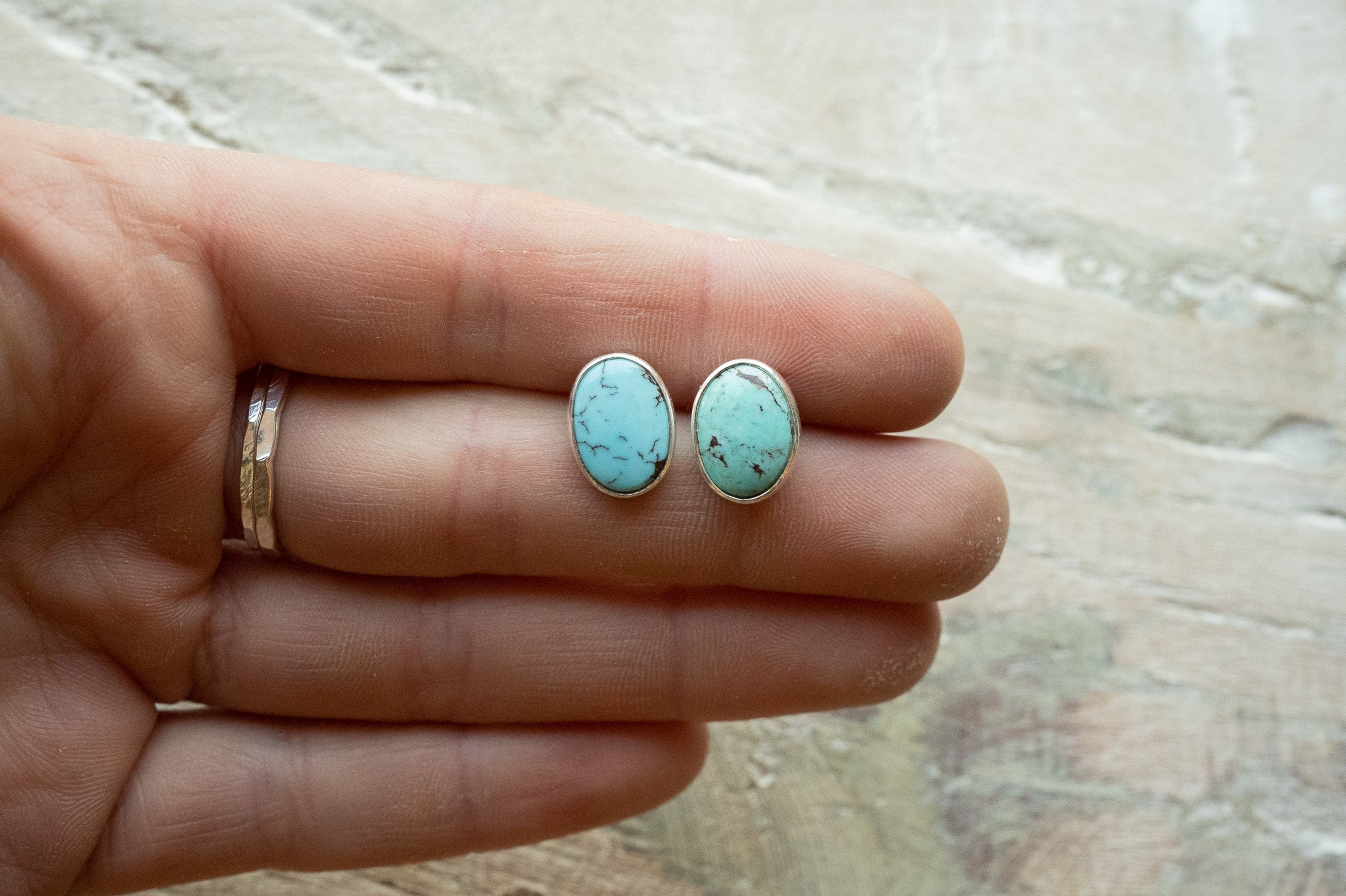Egyptian Turquoise Simple Studs 4.